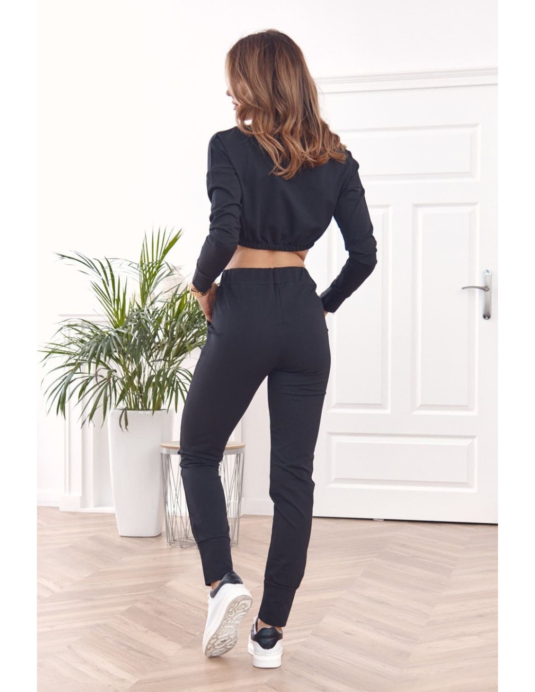 Basic black sports tracksuit set FI605 - Online store - Boutique